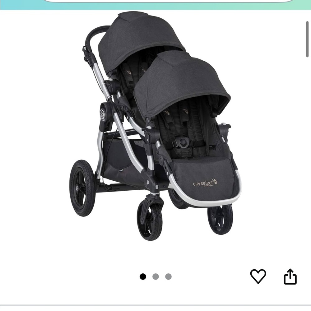 City Select Double Stroller - Black